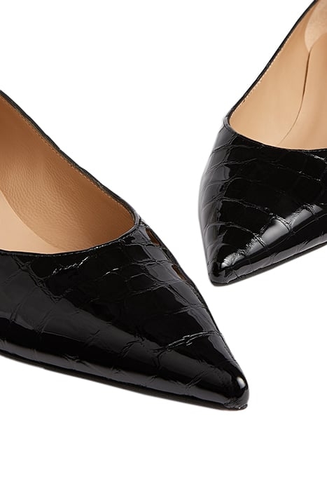 DAKOTA - POINTED CROC EFF BLACK 4