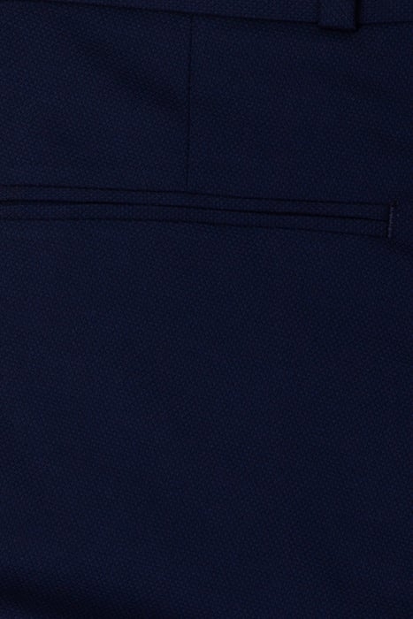 INDIGO DECORATIVE FABRIC SLIM SUIT TROUSERS INDIGO 3