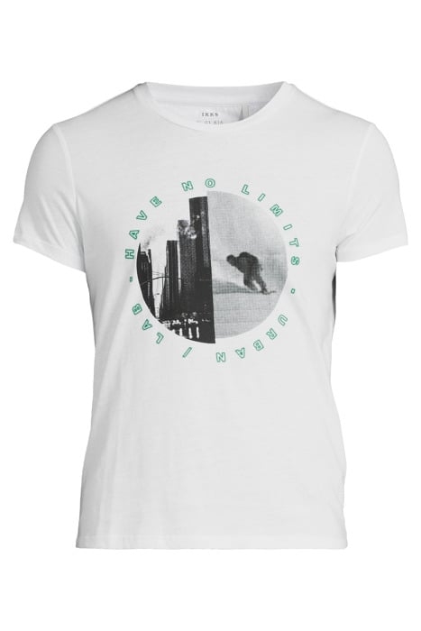 WHITE BUILDINGS IMAGE DRY FAST T-SHIRT WHITE 3