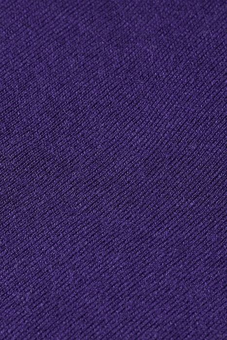 JACQUARD TRIM CREW NECK CARDIGAN AUBERGINE 3