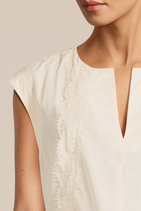 SLEEVELESS TOP LYOCELL COTTON IVORY 4