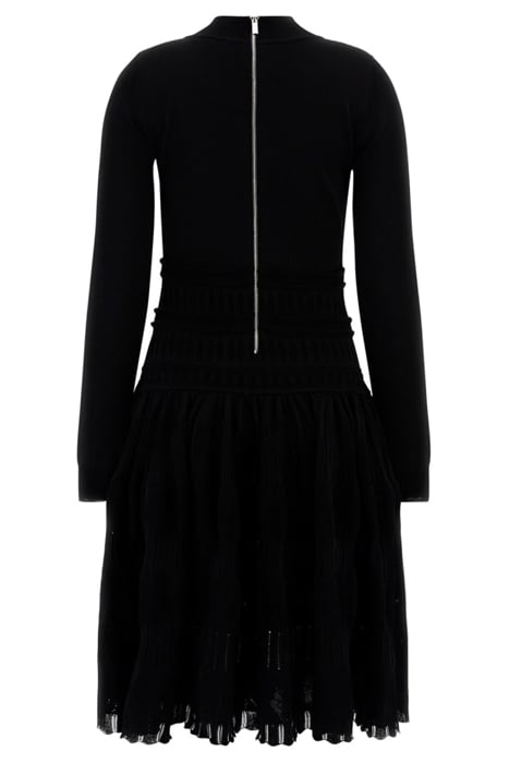 TEMPO HIGH NECK SWEA JET BLACK MINI DRESS 3