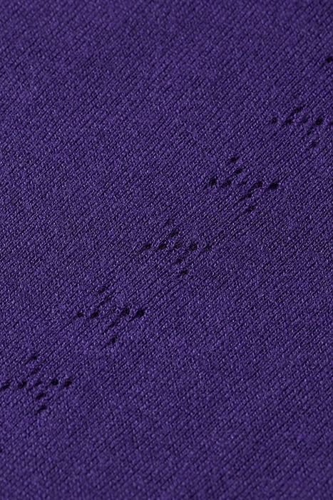 SHORT SLEEVED CREW NECK PULLOVER AUBERGINE 3