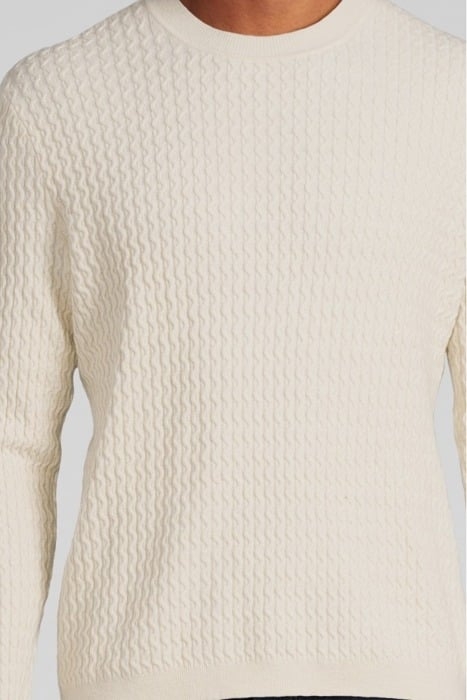 NATURAL TEXTURED KNIT SWEATER NATURAL 4