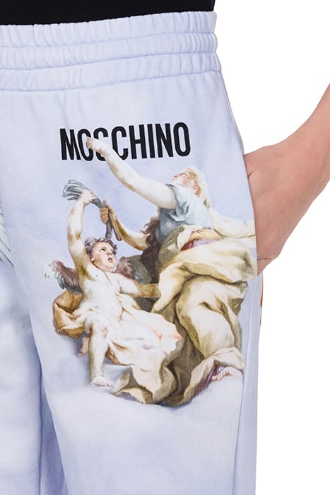 FRESCO PRINT FLEECE JOGGERS BLUE 4