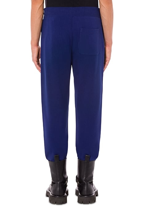 MOSCHINO COUTURE ORGANIC FLEECE JOGGERS BLUE 2