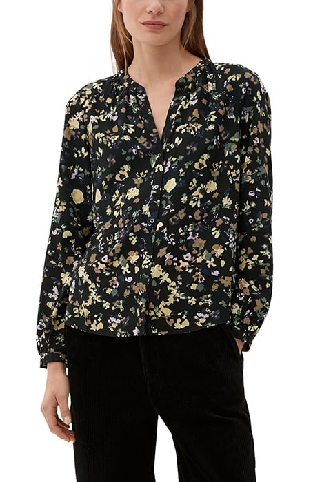 S.OLIVER BLOUSES GREY/BLACK 1