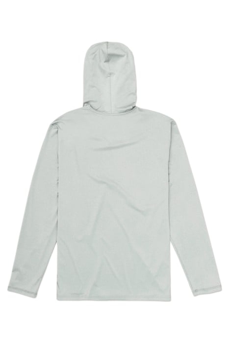 HYBRID UPF HOODED UPF LONG SLEEVE LIGHT STONE GREY 4