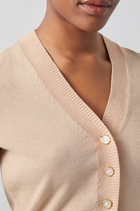 CD COCO-V NECK SLIM CARDI SAND 7