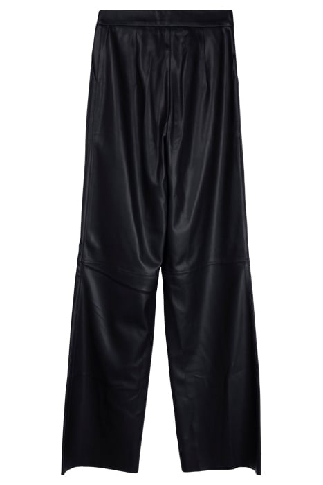 VIXEN WIDE LEG PANT JET BLACK LEATHER 2
