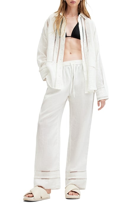 JADE LINEN SHIRT ECRU WHITE 3