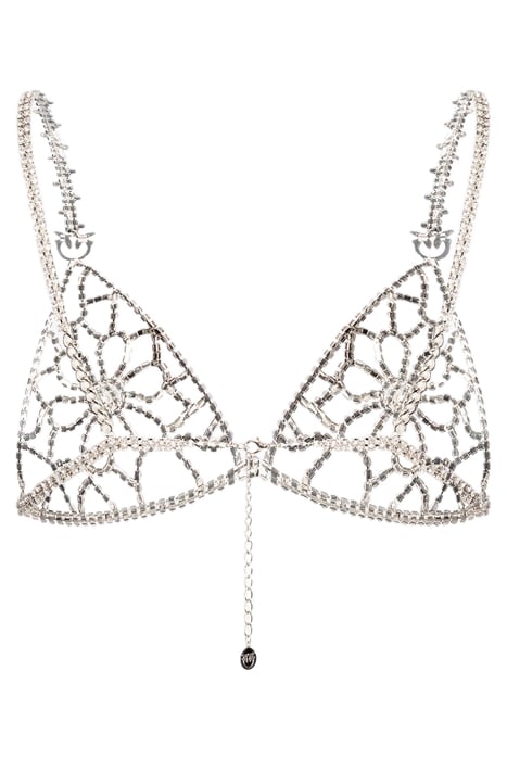 ROCHELLE TRIANGOLO CATENA STRASS NICKEL/CRYSTAL 4