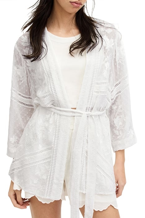 CARINA EMB KIMONO WHITE 1