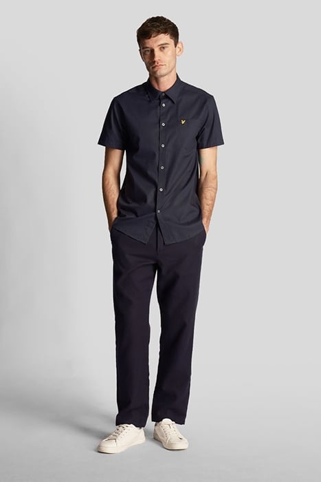 PLAIN POPLIN SHORT SLEEVE SHIRT DARK NAVY 3