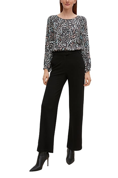 COMMA BLOUSES GREY/BLACK 3