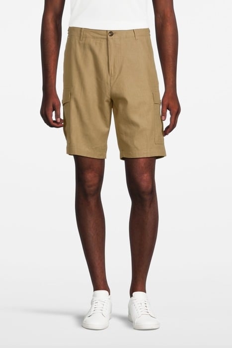 RELAXED FIT CARGO SHORTS SAND 1