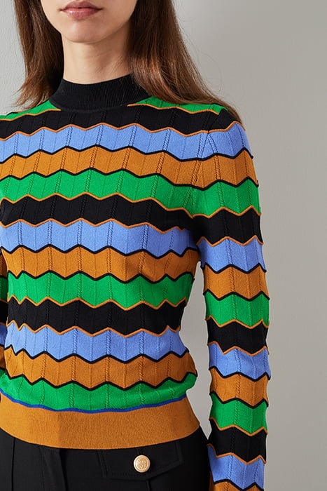 ELINA ZIG KNITTED SWEATER MULTICOLOR 5