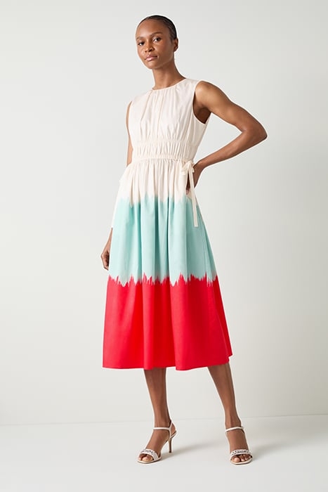 VIOLA DIP MIDI DRESS NEUTRAL 4