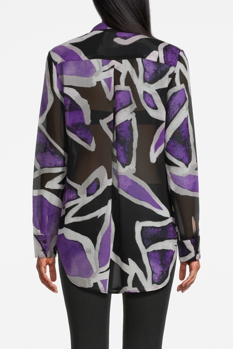 COMMA BLOUSES GREY/BLACK 2