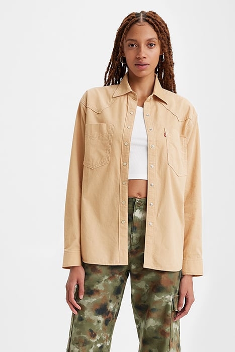 DONOVAN BUTTON-DOWN SHIRT KHAKI 1