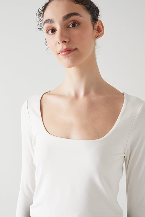 TJ MAY - SQUARE NECK IVORY 4