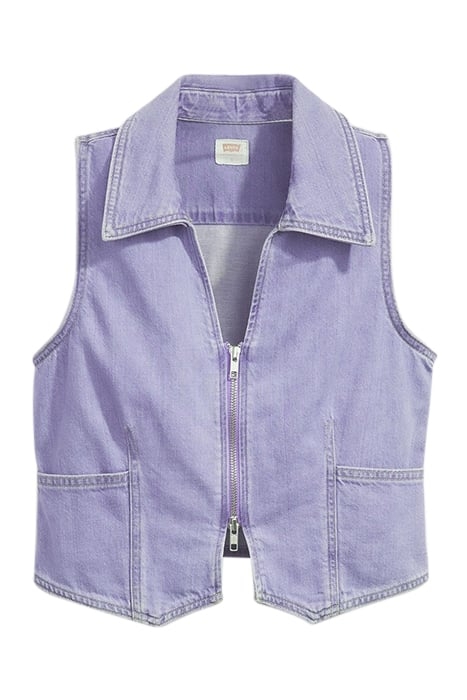 DENIM SLEEVELESS TOP IN LAVENDER 3