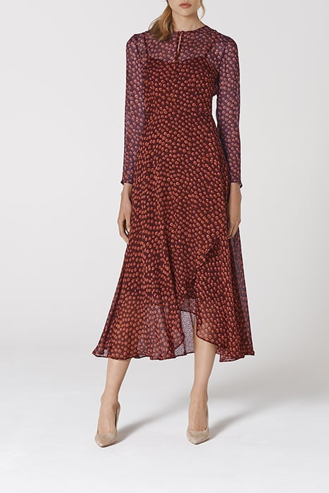 DR BEYA DEVORE SPOT BURGUNDY 1