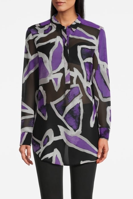 COMMA BLOUSES GREY/BLACK 1