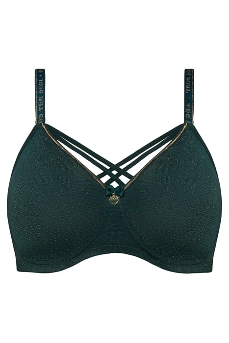 DAME DE PARIS PINE GREEN AND GOLD LUREX 2