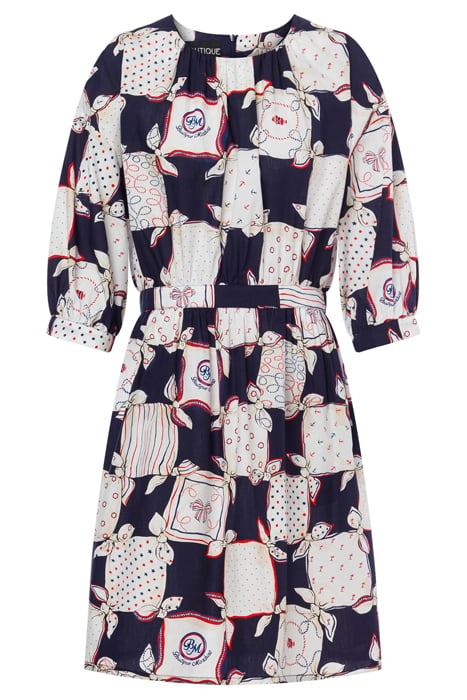 SAILOR HANDKERCHIEFS COTTON POPLIN DRESS WHITE 3