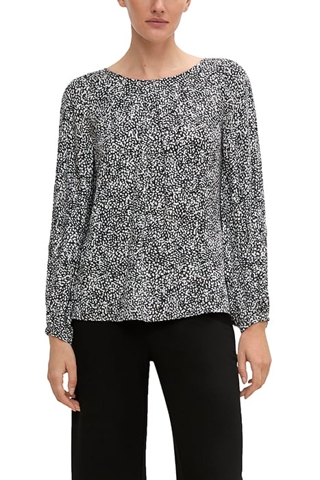 COMMA BLOUSES GREY/BLACK 1