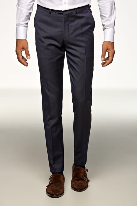 NAVY STRIPED BRESCIA TROUSERS 6