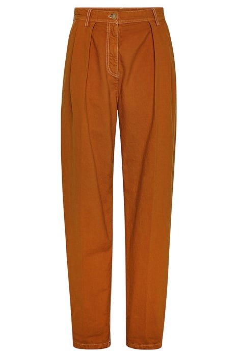 CHIC COTTON TWILL HIGH WAIST PANTS CESTO 1
