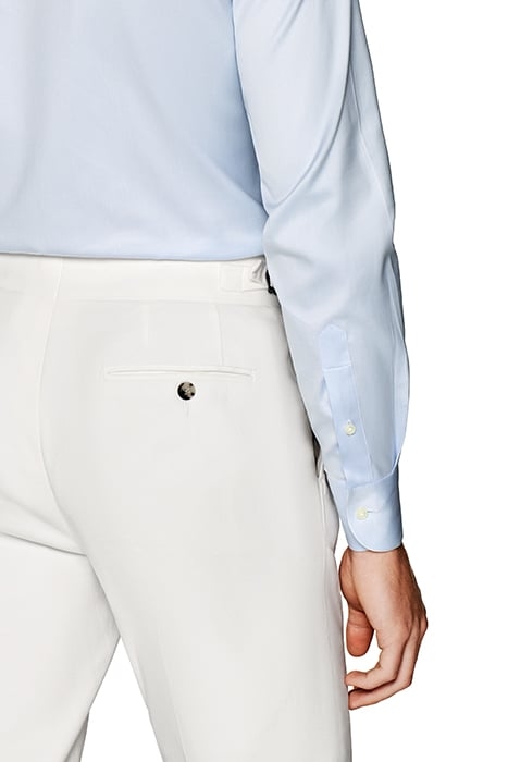 LIGHT BLUE TWILL SLIM FIT SHIRT 7