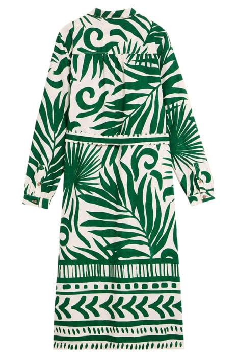 TONI ECO VERO SHIRT DRE GREEN PRINTED 3