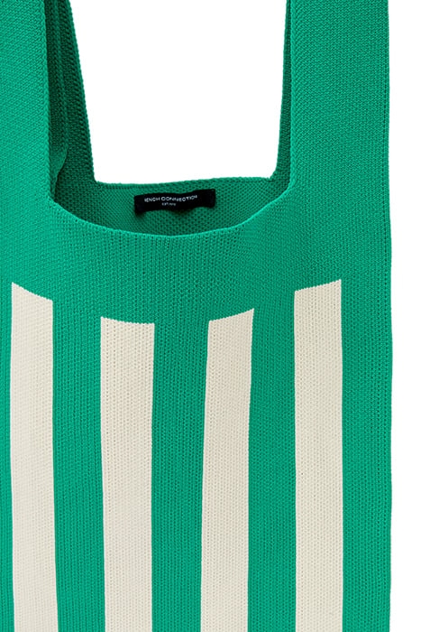 STRIPE KNITTED BAG GREEN 3