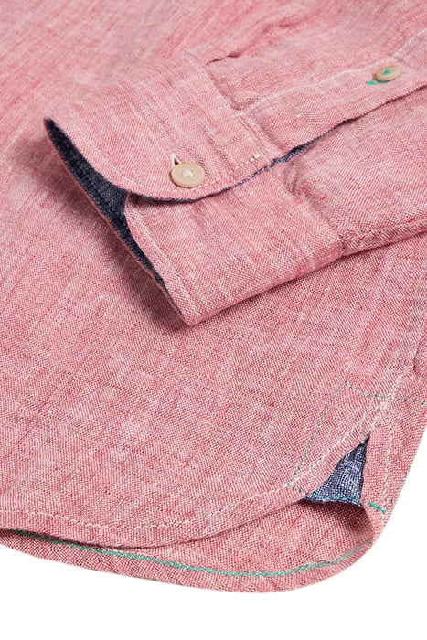 PEMBROKE LINEN SHIRT MID RED 4
