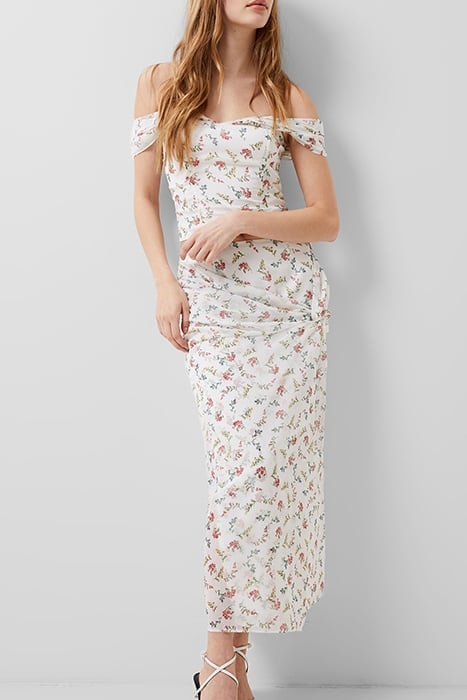 FLORIANA HALLIE CRINKLE SKIRT WHITE 3