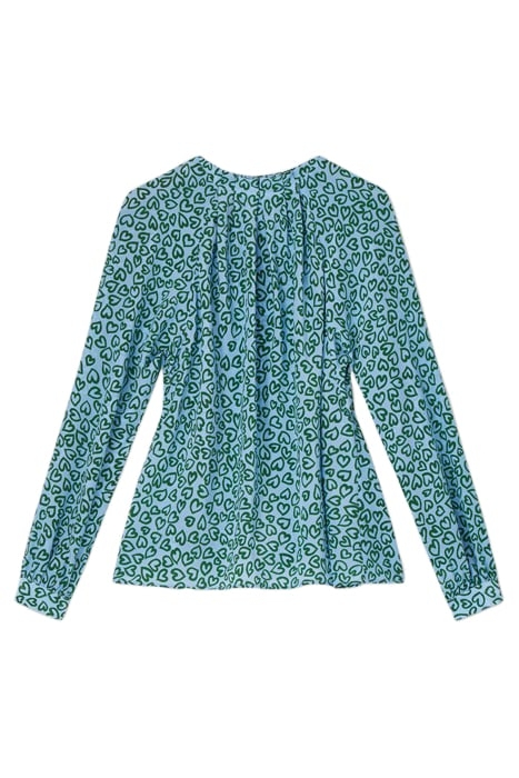 EDELINE - BLOUS GREEN/BLUE 4