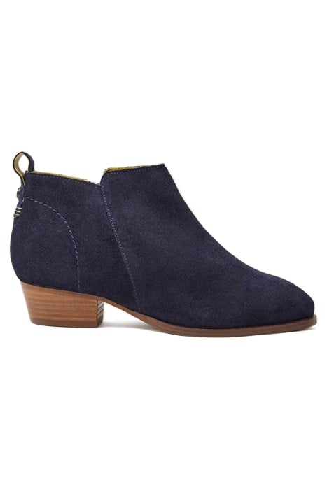 WIDE FIT SUEDE ANKLE BOOT DARK NAVY 1