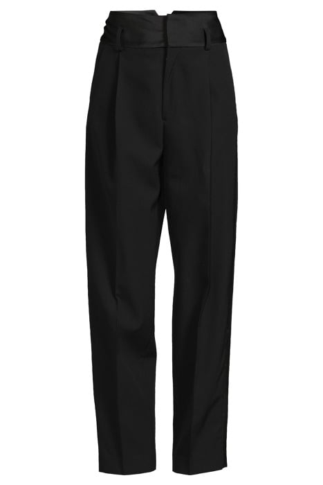 HIGH WAIST TUXEDO TROUSERS BLACK 3