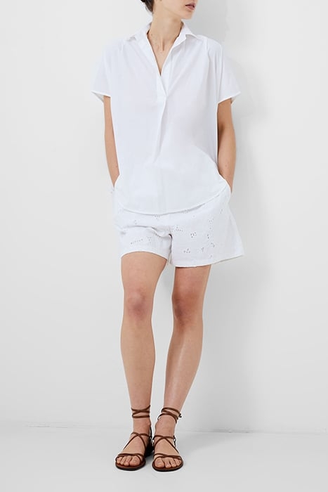 CELE S/LESS EMBROIDERY TOP WHITE 1