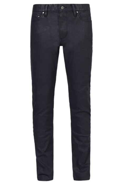 SLIM FIT GARMENT WASHED JEAN WITH ZIP FL TWILIGHT BLUE 1