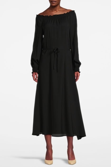 CLARISSA SILK DRESS BLACK 1