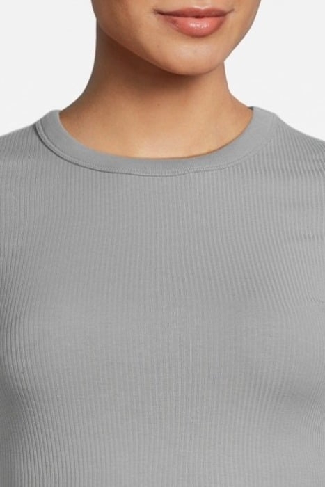 FINE RIB TEE FOG BLUE 4