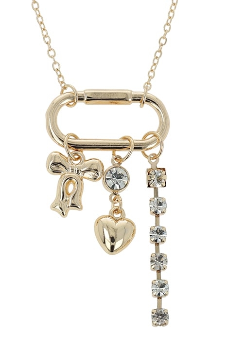 DANGLING CHARMS NECKLACE GOLD 2