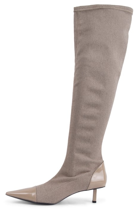 POINTY KITTEN STRETCH DENIM BO SAND BEIGE 3