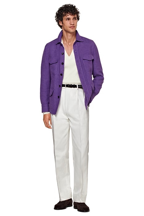 PURPLE RELAXED FIT SHIRT-JACKET PURPLE 6