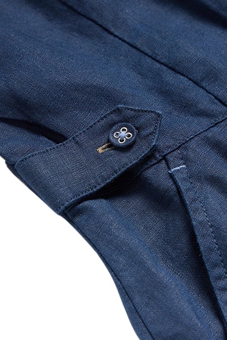 IVY LINEN MINI DRESS DARK NAVY 4