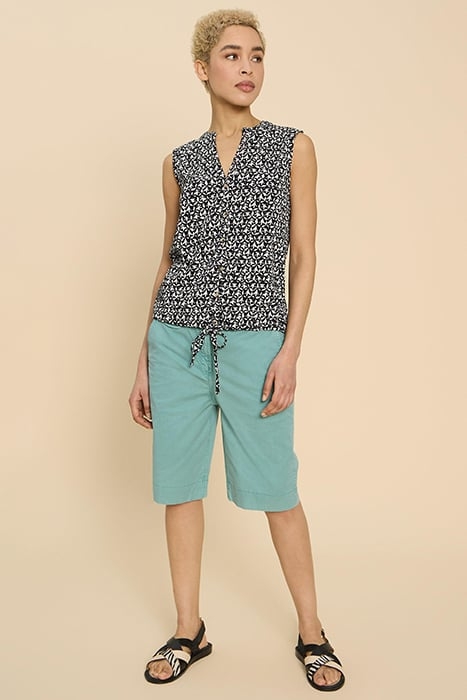 HAYLEY CHINO SHORTS MID TEAL 1